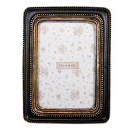 Clayre &amp; Eef | Fotolijst Zwart Goudkleurig 15x2x20 cm / 10x15 cm | 2F1284