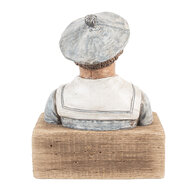 Clayre &amp; Eef | Decoratie Matroos Blauw Bruin 19x11x24 cm | 6H2426