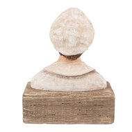 Clayre &amp; Eef | Decoratie Kapitein Beige Bruin 16x8x20 cm | 6H2427
