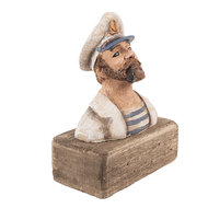 Clayre &amp; Eef | Decoratie Kapitein Beige Bruin 16x8x20 cm | 6H2427
