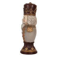 Clayre &amp; Eef | Kerstdecoratie Notenkraker Bruin Grijs 16x10x30 cm | 6PR5365