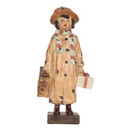 Clayre &amp; Eef | Decoratie Kind Bruin Beige 14x9x27 cm | 6PR5555