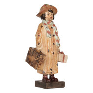 Clayre &amp; Eef | Decoratie Kind Bruin Beige 14x9x27 cm | 6PR5555