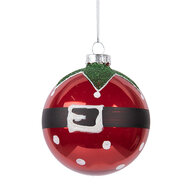 Clayre &amp; Eef | Kerstbal Rood Groen &oslash; 8x8 cm | 6GL5138