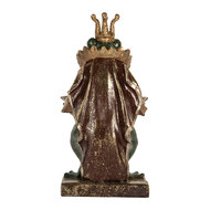 Clayre &amp; Eef | Decoratie Kikker Groen Goudkleurig 16x15x28 cm | 6PR5565