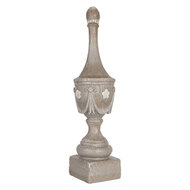 Clayre &amp; Eef | Decoratie Ornament Grijs &oslash; 11x43 cm | 6PR5584