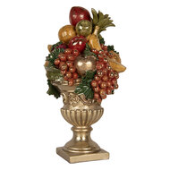 Clayre &amp; Eef | Decoratie Fruitschaal Goudkleurig 25x24x44 cm | 6PR5585