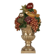 Clayre &amp; Eef | Decoratie Fruitschaal Goudkleurig 25x24x44 cm | 6PR5585