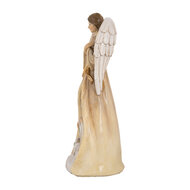 Clayre &amp; Eef | Kerstdecoratie Kerstgroep Beige Goudkleurig 15x12x30 cm | 6PR5647