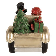 Clayre &amp; Eef | Decoratie Kinderen in auto Goudkleurig Rood 22x14x16 cm | 6PR5675