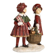 Clayre &amp; Eef | Kerstdecoratie Kinderen Rood Groen 11x6x12 cm | 6PR5678
