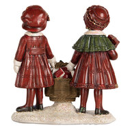 Clayre &amp; Eef | Kerstdecoratie Kinderen Rood Groen 11x6x12 cm | 6PR5678