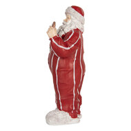 Clayre &amp; Eef | Kerstdecoratie Kerstman Rood Wit 18x11x31 cm | 6PR5760