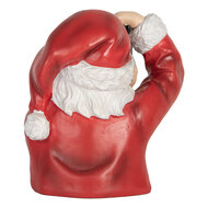 Clayre & Eef | Kerstdecoratie Kerstman Rood Wit 21x17x22 cm | 6PR5762