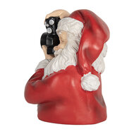 Clayre & Eef | Kerstdecoratie Kerstman Rood Wit 21x17x22 cm | 6PR5762