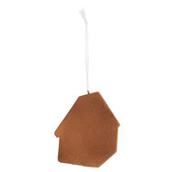 Clayre &amp; Eef | Decoratie hanger huisje Blauw Roze 9x1x10 cm | 6PR5341