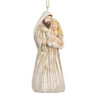 Clayre &amp; Eef | Decoratie hanger Kerstgroep Beige 5x4x11 cm | 6PR5649