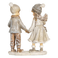 Clayre & Eef | Decoratie Kinderen Grijs Beige 10x6x13 cm | 6PR5922