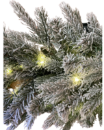 Decoratie kunsttak kerst toef nobilis sneeuw groen wit led 60cm | 408347 | Home Sweet Home