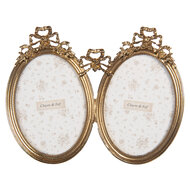 Clayre &amp; Eef | Fotolijst Goudkleurig 21x2x16 cm / 9x13 cm (2) | 2F1290