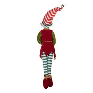 Clayre & Eef | Decoratie elf Rood Groen 13x10x56 cm | 66335
