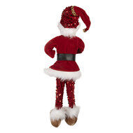Clayre &amp; Eef | Decoratie elf Rood Wit 17x12x52 cm | 66336