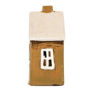Clayre &amp; Eef | Decoratie Huisje Bruin Beige 12x8x18 cm | 6CE2187