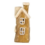 Clayre &amp; Eef | Decoratie Huis Bruin Beige 23x15x33 cm | 6MG0123