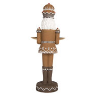 Clayre & Eef | Kerstdecoratie Notenkraker Bruin 18x15x40 cm | 6PR5400