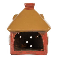 Clayre &amp; Eef | Decoratie Huisje Rood Bruin 9x6x10 cm | 6CE2199