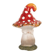 Clayre &amp; Eef | Decoratie Paddenstoel Rood Wit 11x11x16 cm | 6CE2205