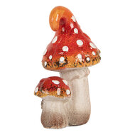Clayre &amp; Eef | Decoratie Paddenstoelen Rood Wit 8x6x12 cm | 6CE2206