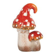 Clayre &amp; Eef | Decoratie Paddenstoelen Rood Wit 8x6x12 cm | 6CE2206
