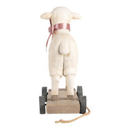 Clayre &amp; Eef | Decoratie beeld Schaap Beige Bruin 17x9x20 cm | 6PR5419