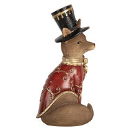 Clayre &amp; Eef | Decoratie Vos Bruin Rood 9x8x17 cm | 6PR5637