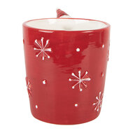 Clayre & Eef | Mok Rood 15x10x11 cm / 400 ml | 6CEMU0200R
