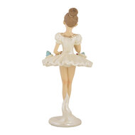 Clayre &amp; Eef | Decoratie Ballerina Wit Beige &oslash; 10x24 cm | 6PR5643