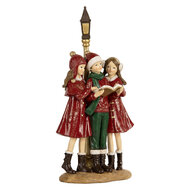 Clayre &amp; Eef | Decoratie Kerstkoor Rood Groen 14x9x28 cm | 6PR5681