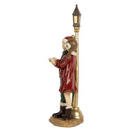 Clayre &amp; Eef | Decoratie Kerstkoor Rood Groen 14x9x28 cm | 6PR5681
