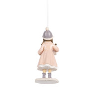 Clayre & Eef | Decoratie hanger Kind Roze 5x5x11 cm | 6PR5654