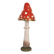Clayre &amp; Eef | Decoratie Paddenstoel Rood Wit &oslash; 9x23 cm | 6PR5742