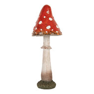Clayre &amp; Eef | Decoratie Paddenstoel Rood Wit &oslash; 9x23 cm | 6PR5742