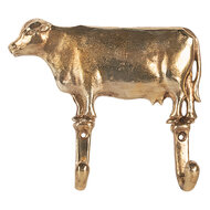 Clayre & Eef | Wandhaak Goudkleurig 17x4x15 cm | 6Y5895