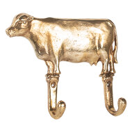 Clayre & Eef | Wandhaak Goudkleurig 17x4x15 cm | 6Y5895