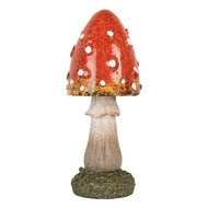 Clayre &amp; Eef | Decoratie Paddenstoel Rood Wit &oslash; 5x12 cm | 6PR5747