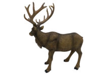 Decoratiebeeld Hert Staand – Rendier Bruin Polystone – 36 x 40 cm – Home Sweet Home