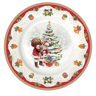 Dekoratief | Bord 'Nostalgic Christmas', porselein, 19x19cm | A246098