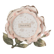 Clayre & Eef | Fotolijst Roze Groen 13x2x12 cm / ø 8 cm | 2F1300