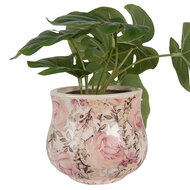 Clayre &amp; Eef | Bloempot Binnen Beige Roze &oslash; 15x13 cm | 6CE2241S