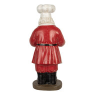 Clayre &amp; Eef | Kerstdecoratie Kerstman Rood Wit 40x39x81 cm | 5PR0183